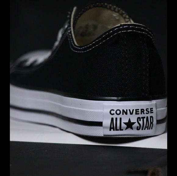 Converse Classic Black All Star Low Tops - Picture 3 of 7